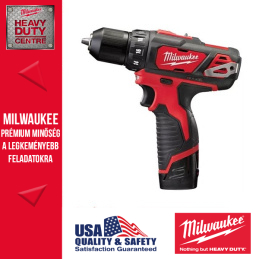 Milwaukee M12 BDD-152C M12 Szuperkompakt fúrócsavarozó (2x 1.5 Ah akkuval és töltővel)