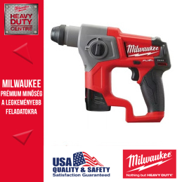 Milwaukee M12 CH-202X M12 FUEL Szuperkompakt SDS-PLUS Kalapács (2x 2.0 Ah akkuval és töltővel)