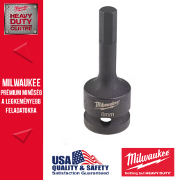 Milwaukee HEX8 1/2″ Dugókulcs 1/2 Dugókulcsbetét, belső hatlapú csavarokhoz, 8 mm