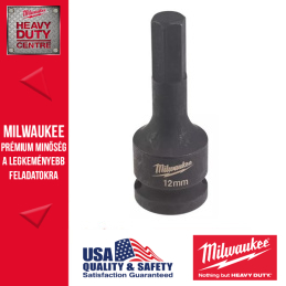 Milwaukee HEX12 1/2″ Dugókulcs 1/2 Dugókulcsbetét, belső hatlapú csavarokhoz, 12 mm