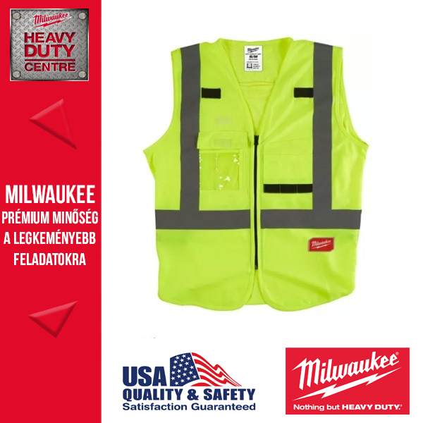 Milwaukee Láthatósági mellény - Sárga (L/XL)
