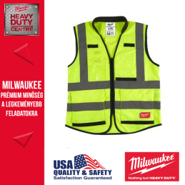 Milwaukee Prémium Láthatósági mellény - Sárga (L/XL)