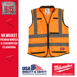 Milwaukee Prémium Láthatósági mellény - Narancssárga (S/M)