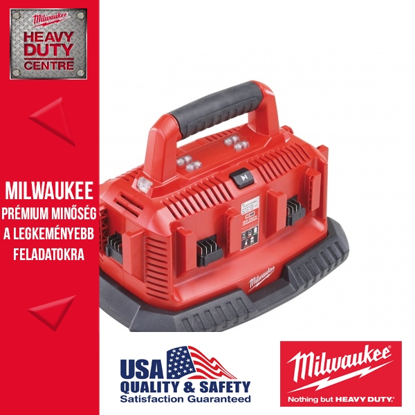 Milwaukee M1418C6 Multizónás akkutöltő