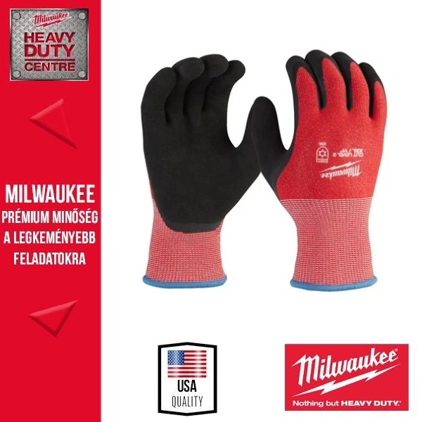 Milwaukee VÁGÁSBIZTOS VÉDŐKESZTYŰ B VÁGÁSI SZINT - TÉLI VERZIÓ 7/S