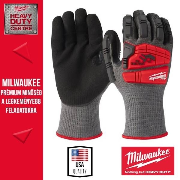 Milwaukee Impact Vágásbiztos kesztyű - 5. vágási szint - XL/10 - 1pár