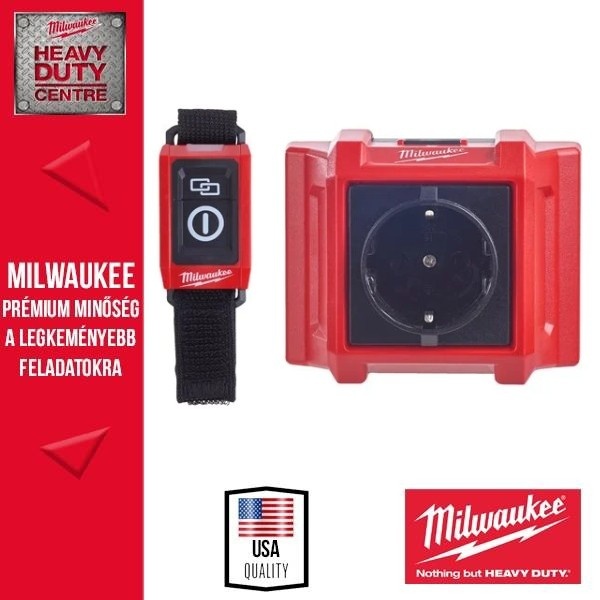MILWAUKEE RCS Távirányítós csatlakozóaljzat és vezérlőkészlet porszívókhoz