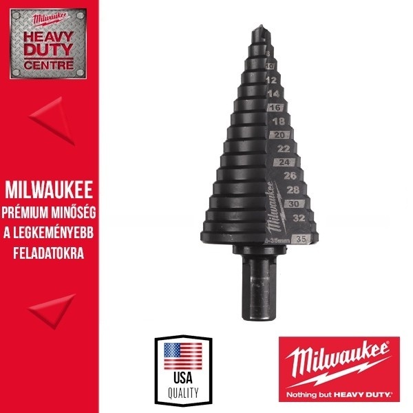 MILWAUKEE KOBALT LÉPCSŐS FÚRÓ M6-35
